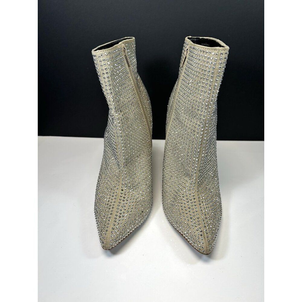 Aldo tan suede boots with rhinestones | women’s size 8.5